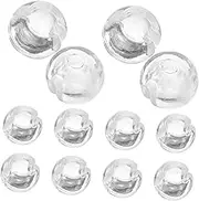 CORHAD 12pcs Blind Limit Buckle Vertical Blinds Parts Blind Brackets Fitting Beaded Chain Stop Blind Control Chain Ball Blind Beads Chain Stops See Component Stitching