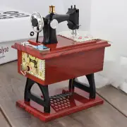 Sewing Machine Music Box Retro Sewing Clockwork Home Crafts Decoration GiftL Ht