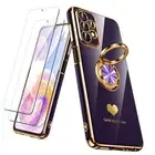 for Samsung Galaxy A23 5G/4G Case with 2 Pack Screen Protector, 360° Rotatable
