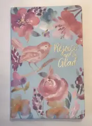 Eccolo Corrine Haig Designs Floral Rejoice and Be Glad Journal with Bookmark