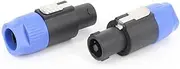 LIFKICH 4pcs XLR Plug Connectors Speaker Accessories for Audio Devices Easy Installation Suitable for Studio and Ktv Environments