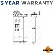NRF Heater Control Valve Fits Peugeot 206 1998- 307 2000-2012 Citroen C3 2002-