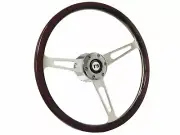 1969-89 Chevrolet Camaro RS 6-Bolt 15" Classic Espresso Wood Steering Wheel Kit (for: Chevrolet)