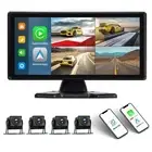 1080P Backup Camera System Kit with Carplay&Android Auto,10.36 Inch Reversing...
