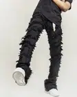 Icy Rich JEANS Thrashed Distressed Stacked Flare Jeans Men's Size 42