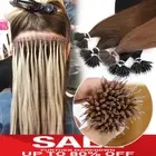 THICK Russian Nano Ring Micro beads Tip 100% Remy Human Hair Extensions 1g/s D02