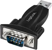 LogiLink AU0034 - USB 2.0 Adapter USB-A (Male) to DB9 (RS232 - Male) Active Adapter with Chipset: FT232+SP213