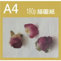 在飛比找蝦皮購物優惠-180磅 描圖紙 A4-100張