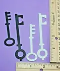 20 SKELETON KEYS cardstock paper die cut embellishments HALLOWEEN