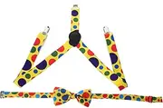 [SHERCHPRY] Kids Clown Suspender Bow Tie Set Toddlers Suspender Bow Tie Comfortable Material for Theme Parties