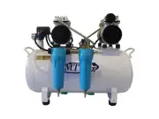 2HP, 12 Gallon, Oil Free & Noiseless Dental Air Compressor w/ inline dryer 220V