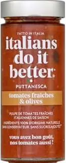 Italians Do It Better Puttanesca Sauce, 290g – Italian Pasta Sauce with Fresh Tomato, Olives and Capers, Ideal for Fusilli, Spaghetti, Tomato Sauce, Italian Made