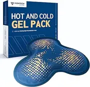 FIGHTECH Reusable Hot and Cold Gel Ice Pack for Shoulder, Rotator Cuff, Knee, Back, Head, Eyes, Elbow, Hip, Leak Proof, Long Lasting & Durable Post Surgery Heat & Cold Therapy Compress (Large)