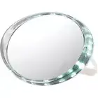 Rucci Countertop Stand Suction Wall Mount LED Travel Mirror, 12x Magnification