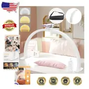 Multi-Purpose Half Moon Nail Lamp with Phone Stand & Dimmable LED Lighting