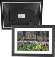 10.1In WiFi Digital Picture Frame, Digital Photo Frame with HD IPS Touch Screen, 12GB Memory, Electronic Photo Frame Share Photos Remotely Via for Frameo APP