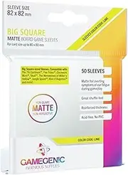 Game Genic Gamegenic Big Square Sized/Werewolves/Jungle Speed Matte Board Game Sleeves, 82 mm x 82 mm, 50 Sleeves Per Pack