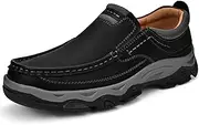 [Vcmoon] Mens Slip on Loafers Casual Leather Shoes Walking for Work Office Dress Outdoor Shoes