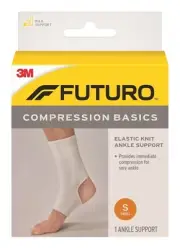 Futuro Compression Basics Elastic Knit Ankle Support Small