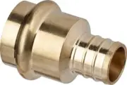 Viega 44350 1/2" PureFlow PEX Crimp x 1/2" ProPress Transition Coupling, Press