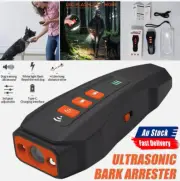 Ultrasonic Dog Repeller Dog Bark Deterrent Anti Barking Device LED Flashlight AU
