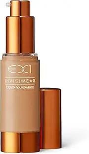 (10.0) - EX1 Cosmetics Invisiwear Liquid Full Coverage Foundation Makeup Shade 10.0 - Vegan, Oil and Fragrance Free, Dermatologically and Clinically Tested
