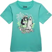 HURLEY Toddler 2T Boy's Short Sleeve T-Shirt Tee Tropical Twist Surfing Monkey