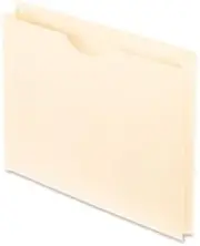 Reinforced Top Tab File Jacket, 1 1/2 Inch Expansion, Letter, Manila, 50/Box