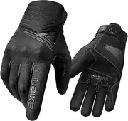 INBIKE Thermal Fleece Winter Motorcycle Gloves Water Resistant Touchscreen with TPR Palm Pad Cushioning Hard Knuckle