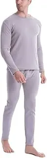[PRMDDP] Men’s Thermal Underwear Set, Fleece Lined，Winter Warm Base Layers for Workout Skiing Running Hiking (Color : B, Size : 3X-Large)