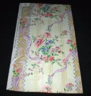 Vtg 1984 Bailey and Griffin Cotton Fabric Sample Beaune Pink Floral 28.5x44.5"