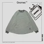 “GNOMES LAB” 23AW EMBROIDERED STRIPED LONG T-SHIRT / 刺繡橫條長TE