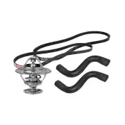 Gates Thermostat + Radiator Hose Drive Belt Kit for Mitsubishi Triton 2.5L 11-15