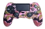 Silicone Cover For PS4 Controller Case Skin - Pale Pink Camo