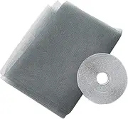DIY Window Screen with Self-Adhesive ES Net for Windows Insect Netting Protector Mesh 51 x 59 Inch