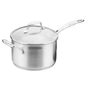 NEW Scanpan Impact Saucepan With Lid 20cm/3.5L