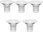 MOOMentaneous Flange Inserts 10PCS(14/16/18/20/22mm) for 24mm Flanges/Shield of Most Pumps,Compatible with Momcozy/Medela/Spectra Breast Pumps, Pump Parts Replace