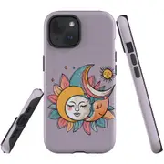 For iPhone 15 Plus Tough Protective Cover, Sleeping Moon