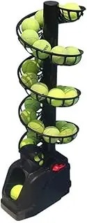 Fayelong Tennis Ball Machine Tennis Serving Machine Lightweight Tennis Toss Machine Plug in/Batteries 30 Balls