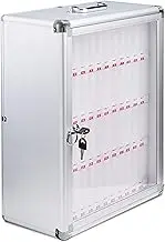 Phone Storage Cabinet Mobile Phone Safe Deposit Box Cell Phones Storage Pocket Chart Storage Locker Box with Handle for Office Classroom Restaurant Storage Cabinet Gift,48Slots