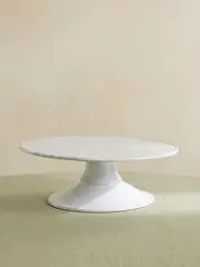 [Astier De Villatte] Astier De Villatte - Sobre Ceramic Cake Stand - White - One size One size White