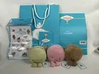 Jellycat MAX MIA MONA MACARONS PARIS EXCLUSIVE Bag Pin Stickers NEW!