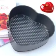 Love Heart Springform Cake Tin 21.5cm x 20.5cm x 8cm Carbon Steel Non Stick Grey