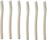 6 Pcs Eyebrow Razor Facial Hair Remover Wheat Straw Peach Fuzz Remover for Face