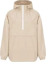 [Generic] Women's Jackets, Coats & Vests Womens Rain Jacket with Hood,Pullover,Packable,Lightweight,Windbreaker,Waterproof,Breathable