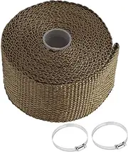 Tent Stove Fireproof Tape Insulation Pipe Wrap Anti Scalding Stove Flue Protector 5m Long with 2pcs Clamps Outdoor