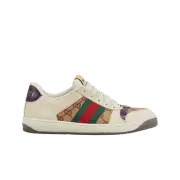 (W) Gucci Screener GG Sneaker Beige Ebony GG Canvas