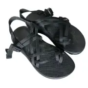 Chaco Size 8 Black ZX/2 Cloud Dual Adjustable Straps Cushioned Sandal