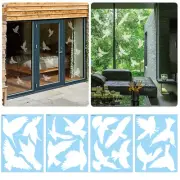 Hummingbird Anti Collision Window Stickers White Removable Electrostatic NEW-