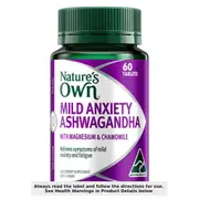 Nature's Own Mild Anxiety Ashwagandha 60 Tablets